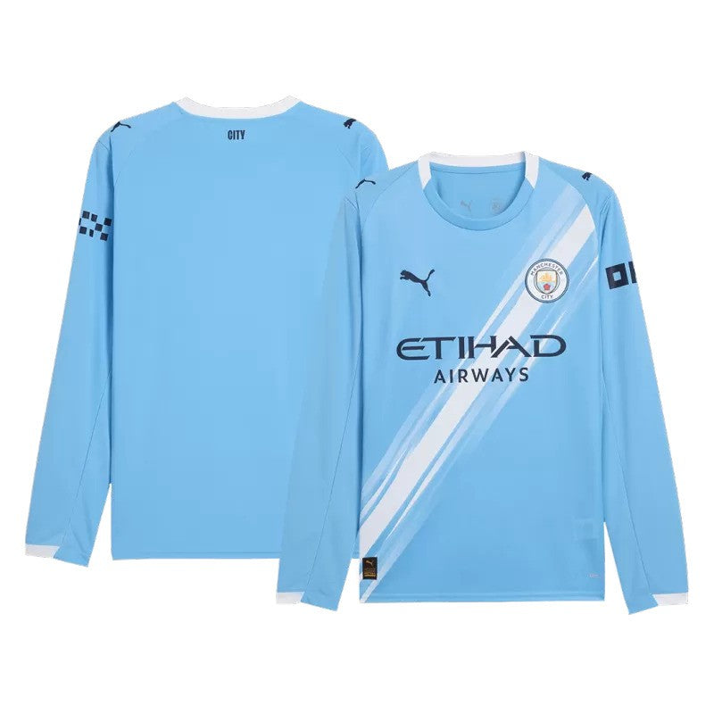 Man City 2025/26 Home Long Sleeve Jersey