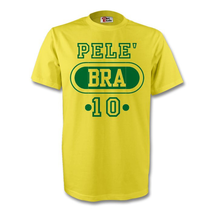 Pele Brazil Bra T-shirt (yellow) - Kids_0