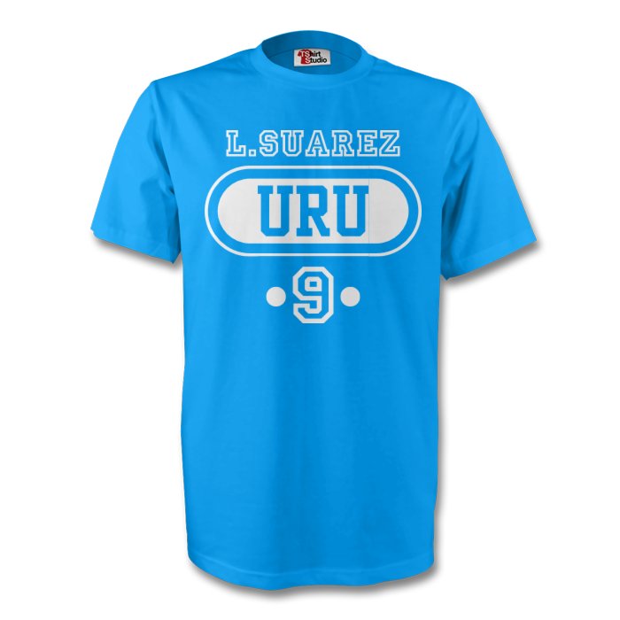 Luis Suarez Uruguay Uru T-shirt (sky Blue) - Kids_0