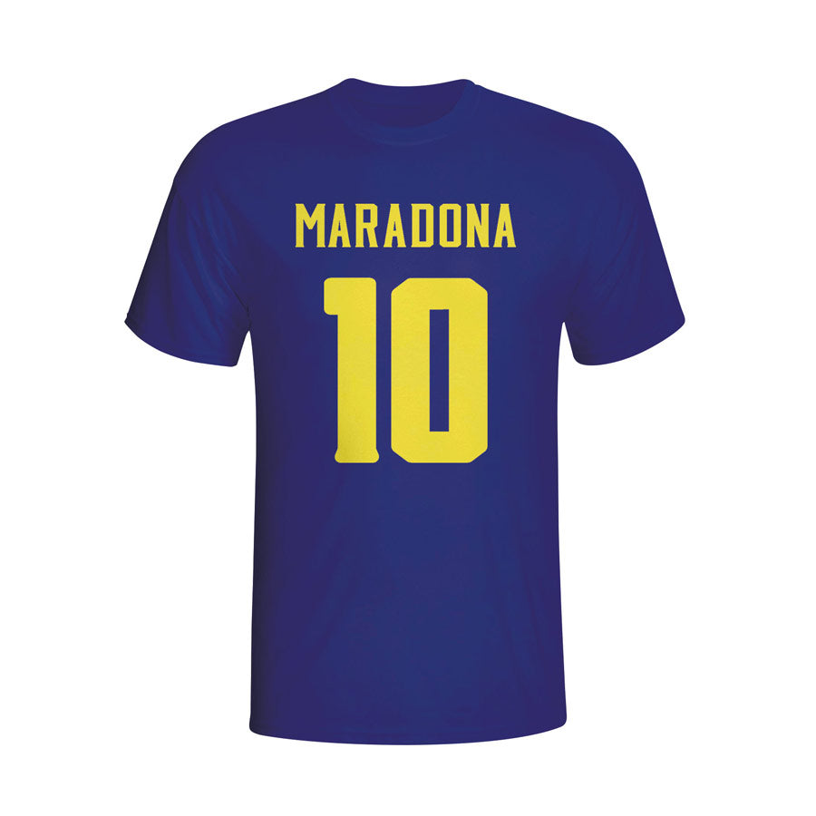 Diego Maradona Boca Juniors Hero T-shirt (navy) - Kids_0