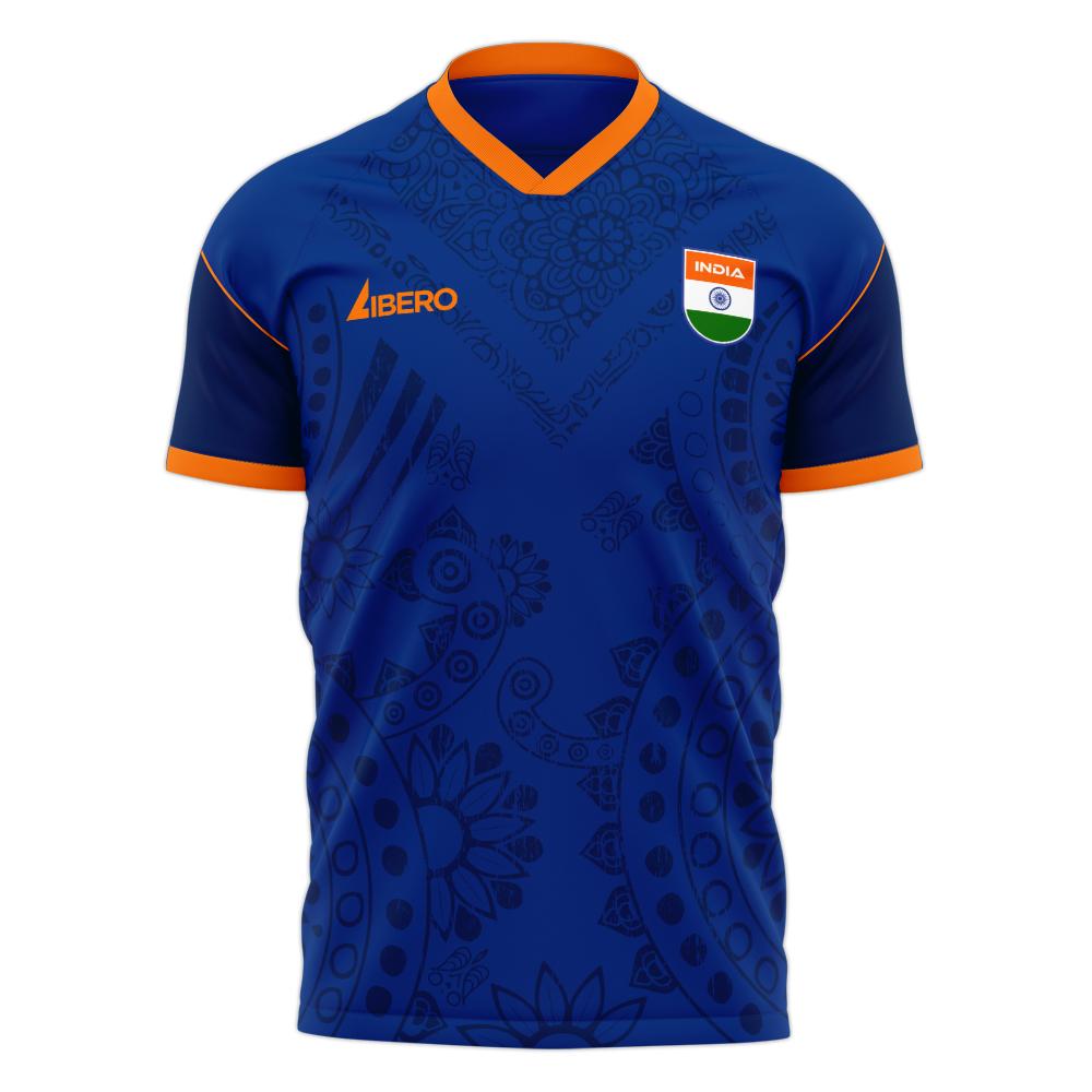 India 2023-2024 Home Concept Football Kit (Libero) - Kids_0