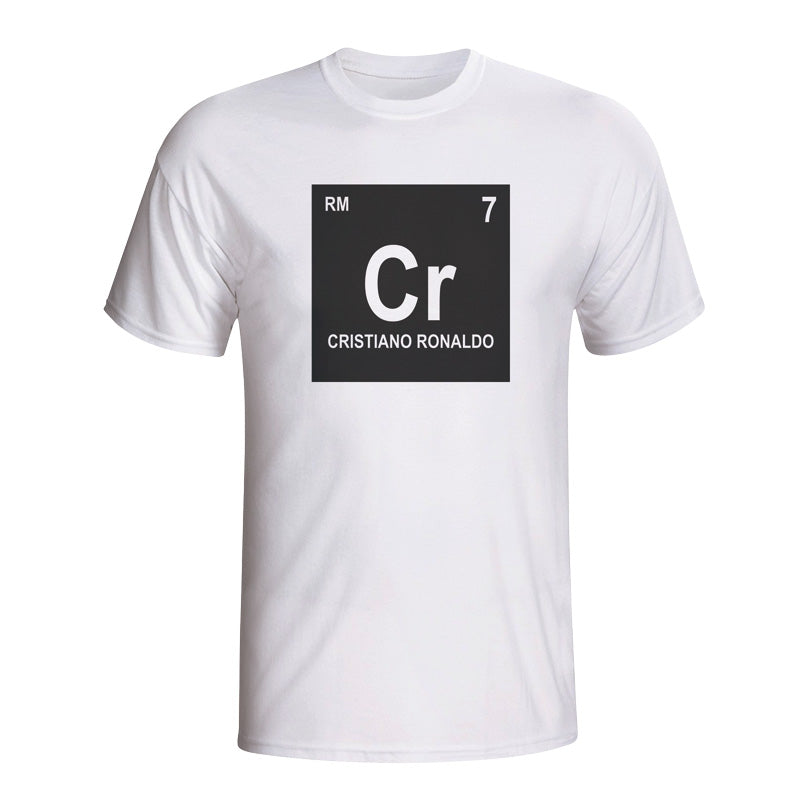 Cristiano Ronaldo Real Madrid Periodic Table T-shirt (white) - Kids_0