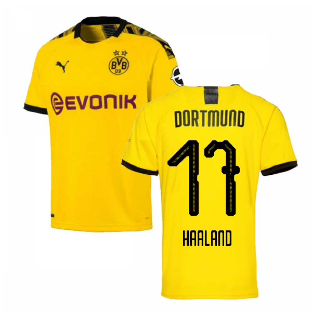 2019-2020 Borussia Dortmund Home Puma Shirt (Kids) (Haaland 17)_0