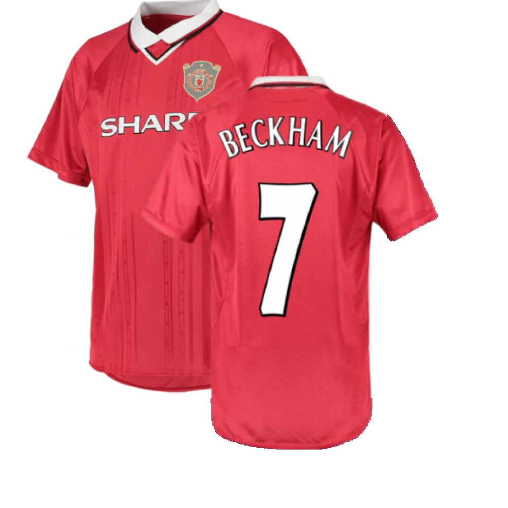 1999 Manchester United Champions League Shirt (BECKHAM 7)_0