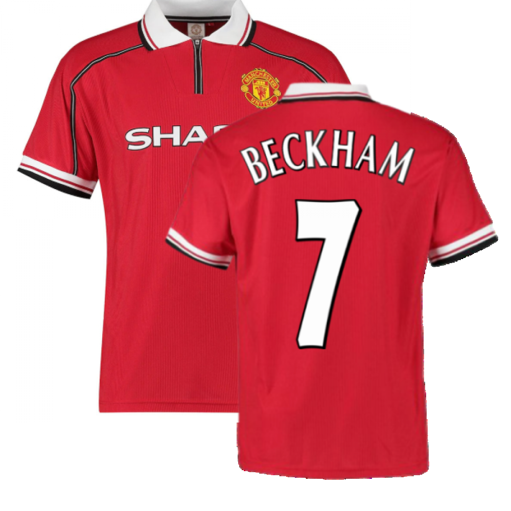 1999 Manchester United Home Football Shirt (BECKHAM 7)_0