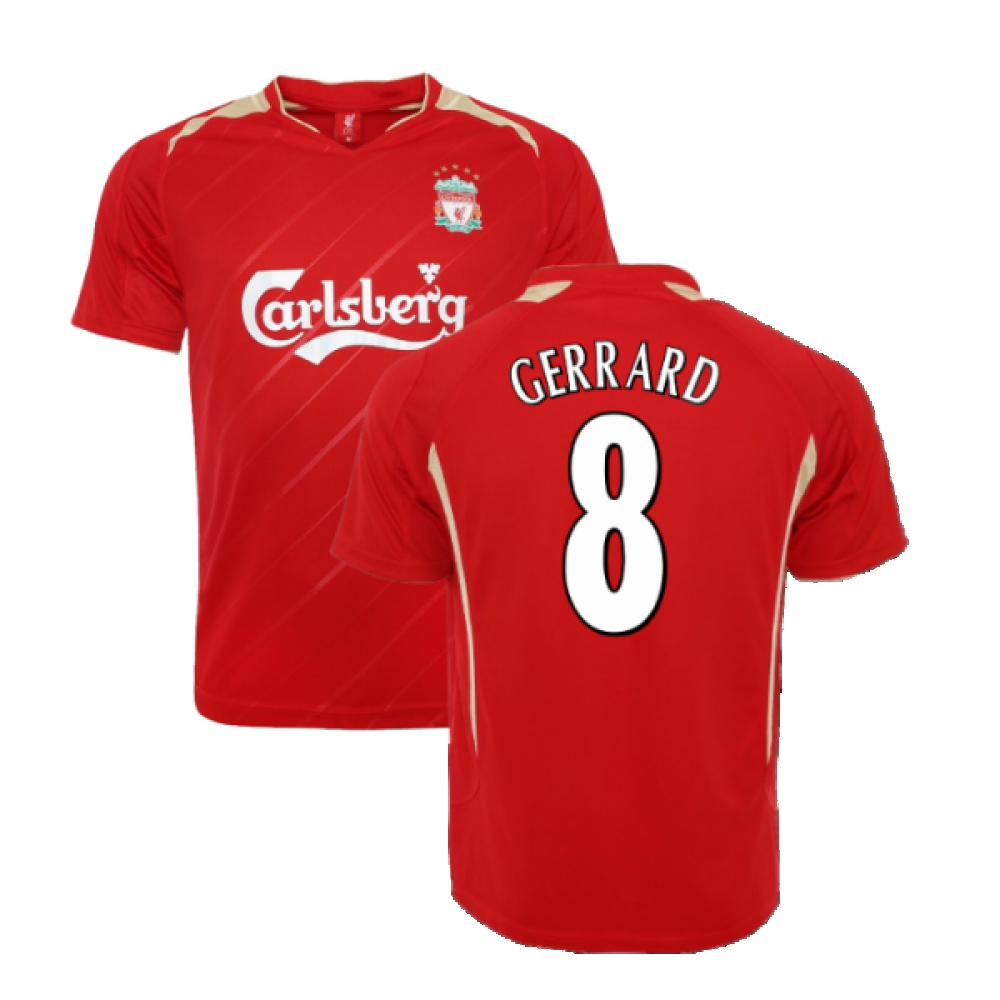 2005-2006 Liverpool Home CL Retro Shirt (GERRARD 8)_0
