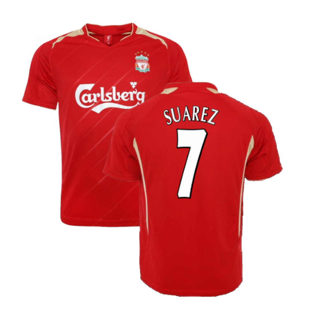 2005-2006 Liverpool Home CL Retro Shirt (SUAREZ 7)_0