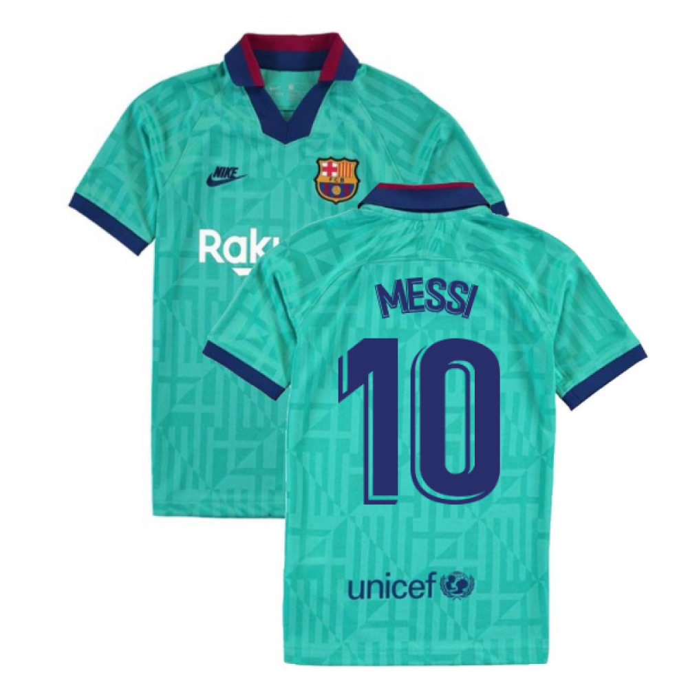 2019-2020 Barcelona Third Nike Shirt (Kids) (MESSI 10)_0