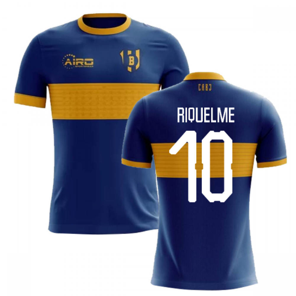2023-2024 Boca Juniors Home Concept Football Shirt (RIQUELME 10)_0