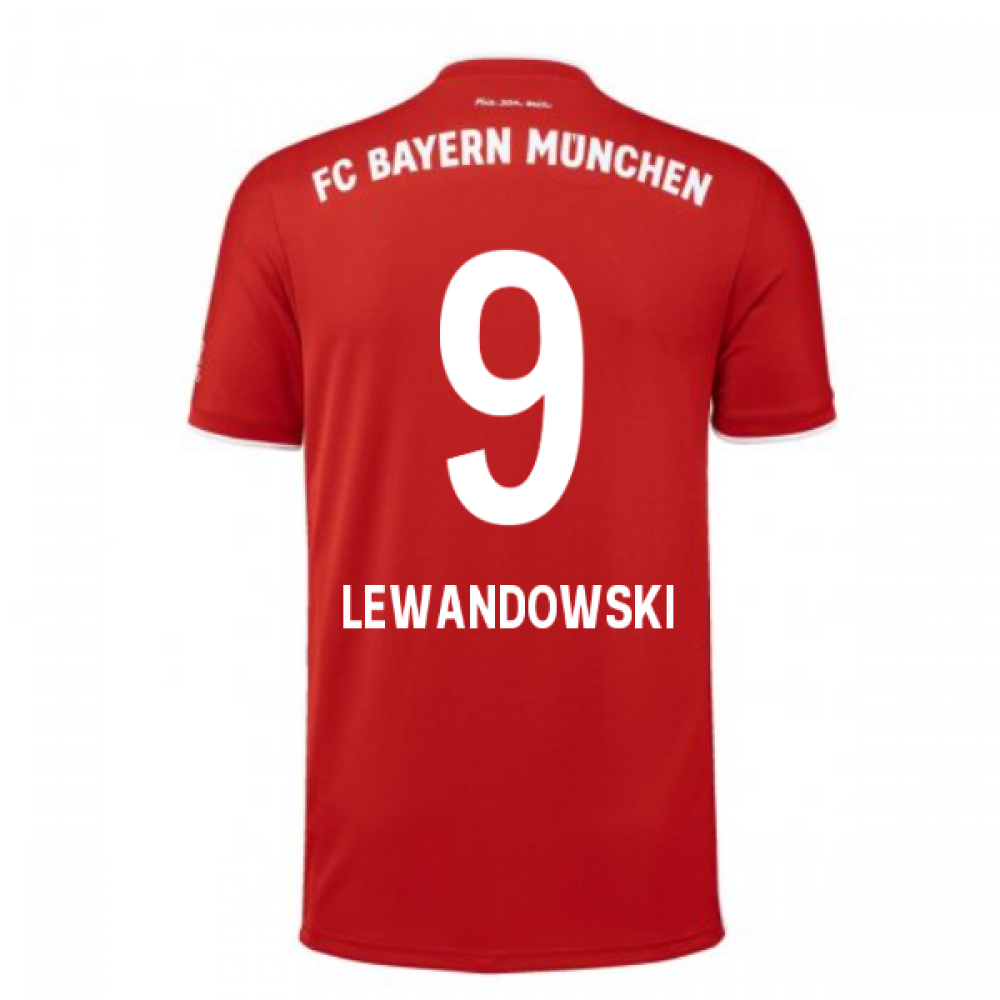 2020-2021 Bayern Munich Adidas Home Football Shirt (LEWANDOWSKI 9)_0