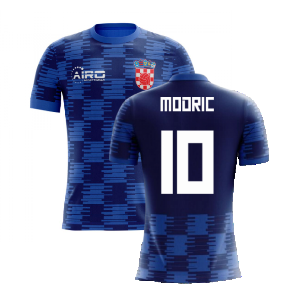 2023-2024 Croatia Away Concept Shirt (Modric 10) - Kids_0