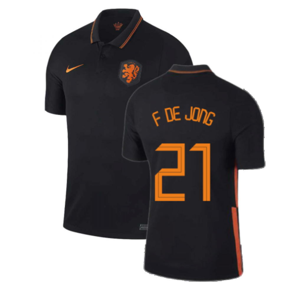 2020-2021 Holland Away Nike Football Shirt (F DE JONG 21)_0