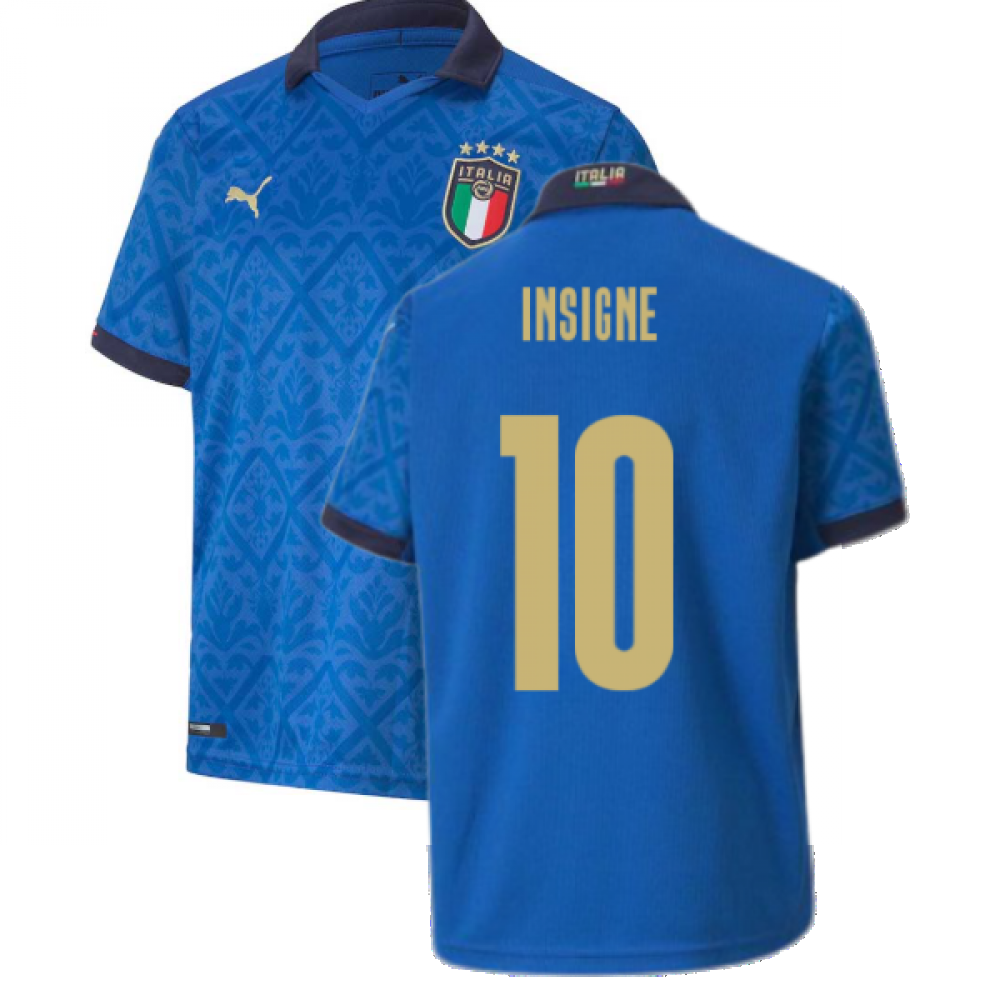 2020-2021 Italy Home Puma Football Shirt (Kids) (INSIGNE 10)_0