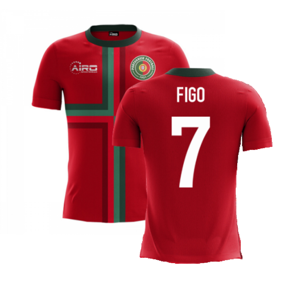 2023-2024 Portugal Airo Concept Home Shirt (Figo 7)_0