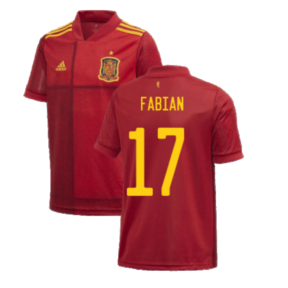 2020-2021 Spain Home Adidas Football Shirt (Kids) (FABIAN 17)_0