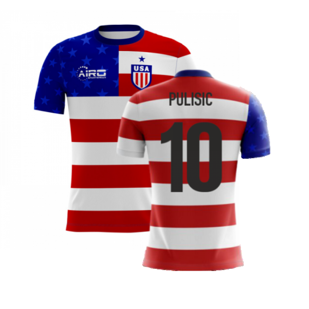 2023-2024 USA Airo Concept Home Shirt (Pulisic 10) - Kids_0