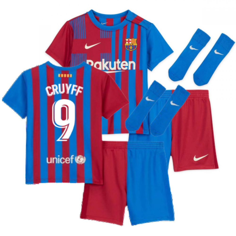 2021-2022 Barcelona Infants Home Kit (CRUYFF 9)_0