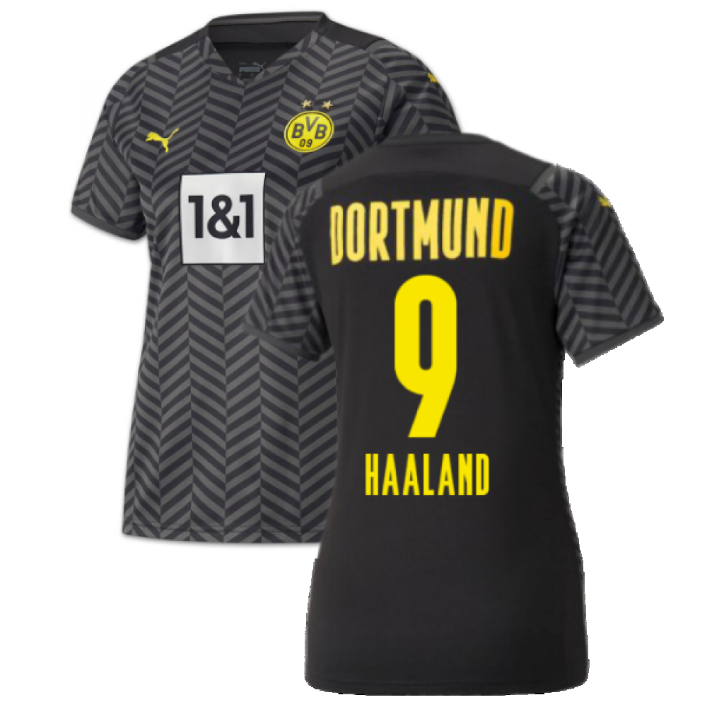 2021-2022 Borussia Dortmund Away Shirt (Ladies) (HAALAND 9)_0