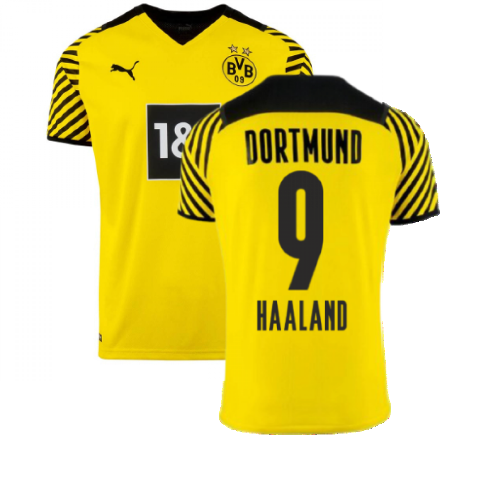 2021-2022 Borussia Dortmund Home Shirt (HAALAND 9)_0