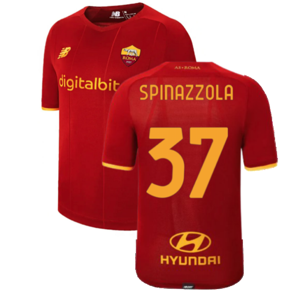 2021-2022 Roma Home Elite Shirt (SPINAZZOLA 37)_0