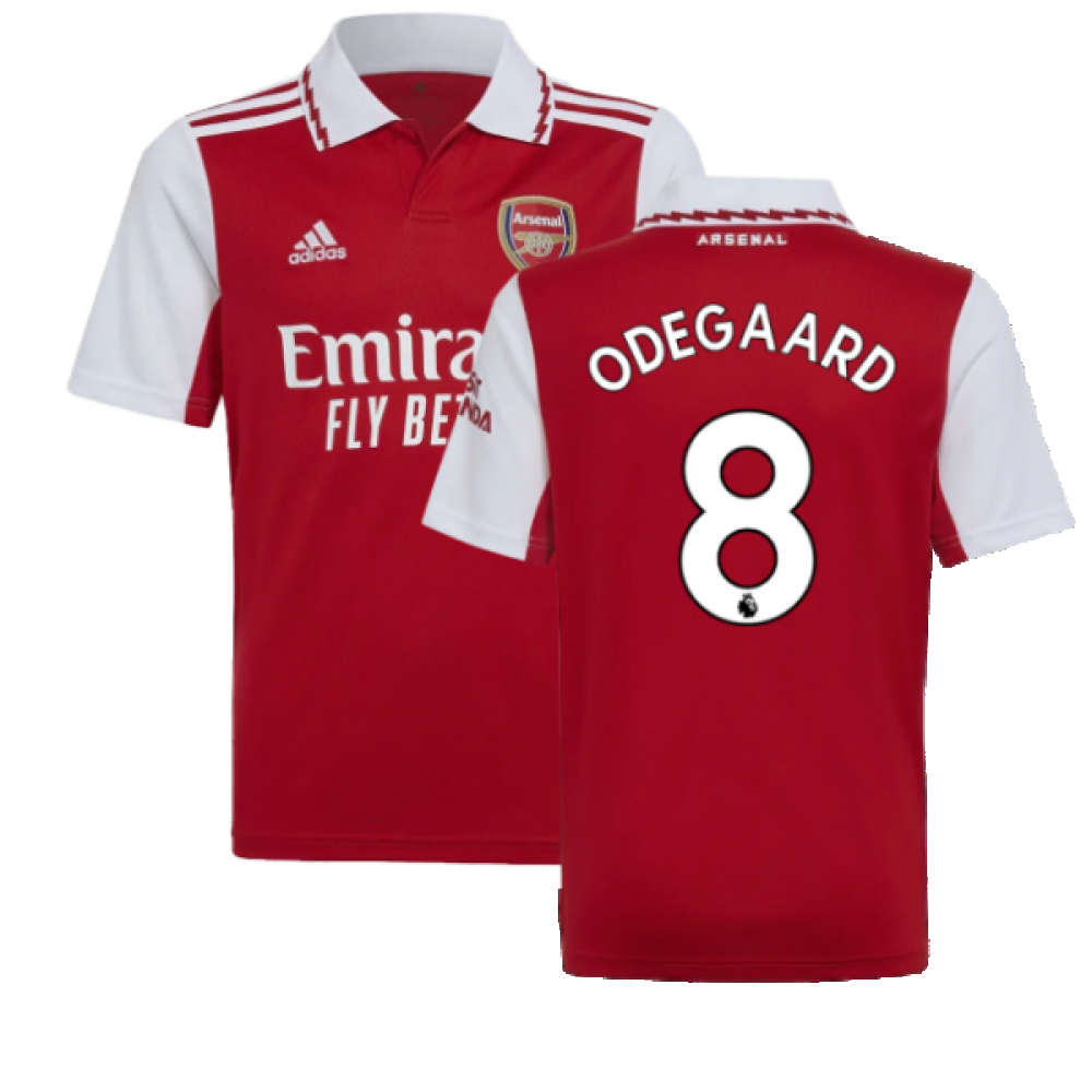 2022-2023 Arsenal Home Shirt (Kids) (ODEGAARD 8)_0