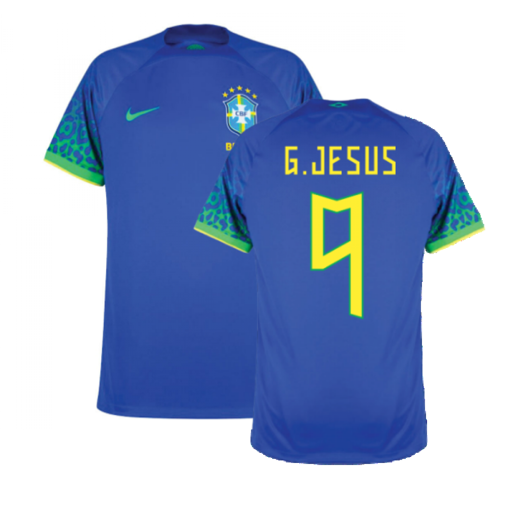 2022-2023 Brazil Away Shirt (G.JESUS 9)_0