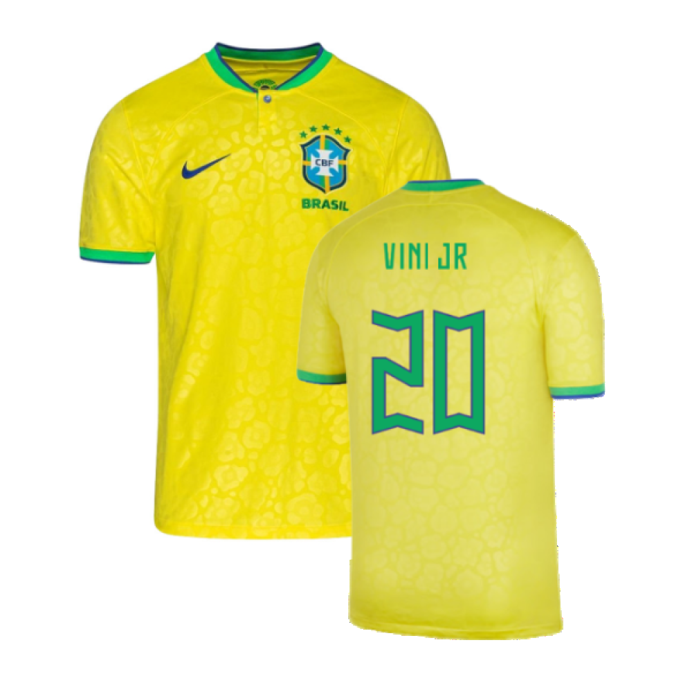 2022-2023 Brazil Home Shirt (Kids) (VINI JR 20)_0