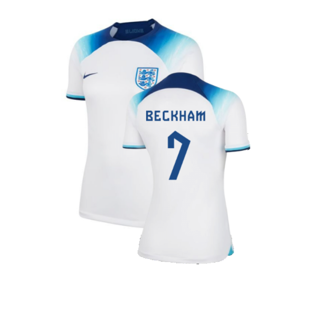 2022-2023 England Home Shirt (Ladies) (Beckham 7)_0