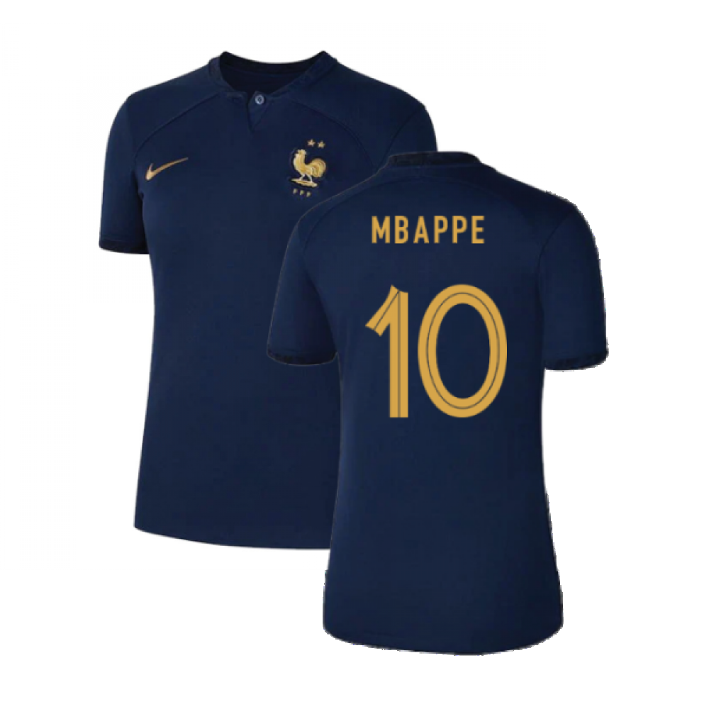 2022-2023 France Home Shirt (Ladies) (Mbappe 10)_0
