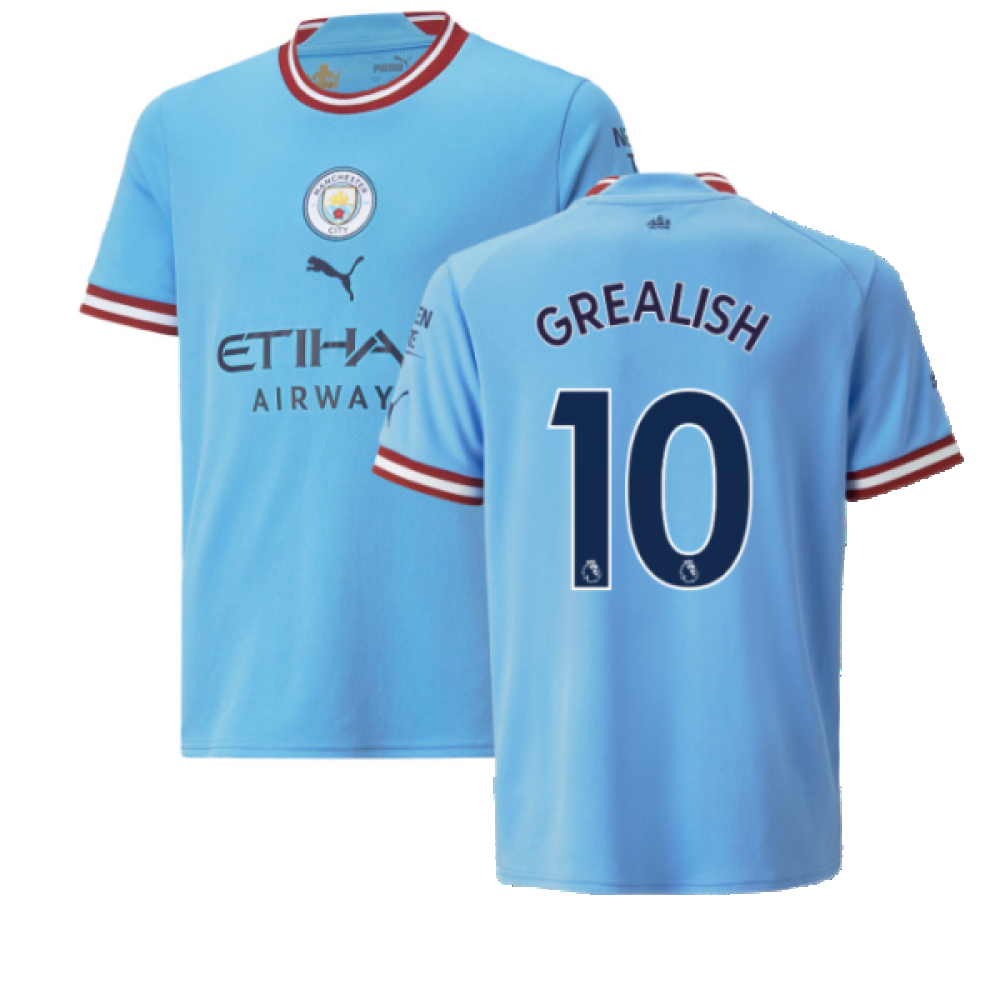 2022-2023 Man City Home Shirt (Kids) (GREALISH 10)_0
