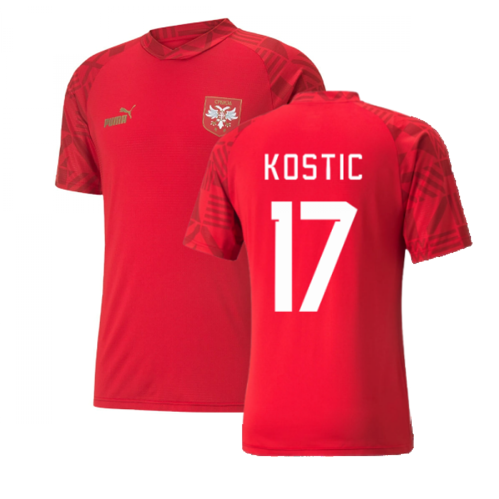 2022-2023 Serbia Pre-Match Jersey (Red) (KOSTIC 17)_0