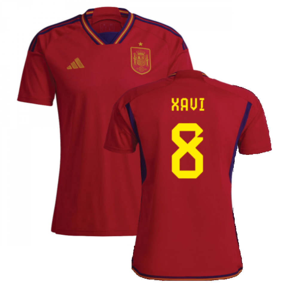 2022-2023 Spain Home Shirt (XAVI 8)_0