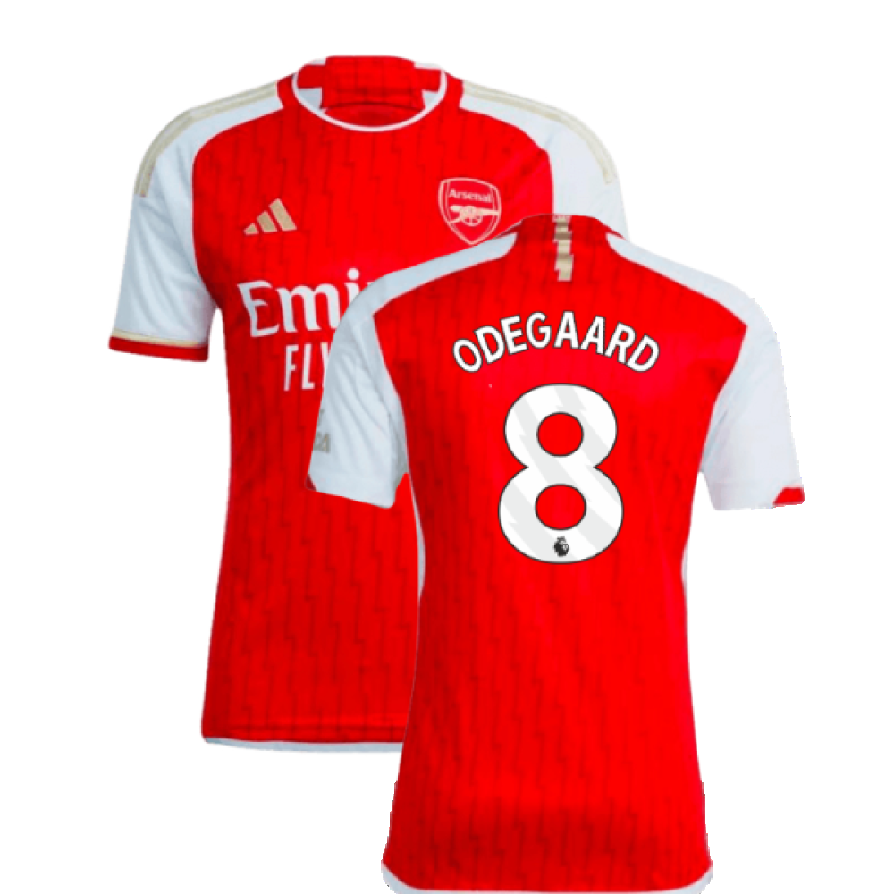 2023-2024 Arsenal Home Shirt (Odegaard 8)_0