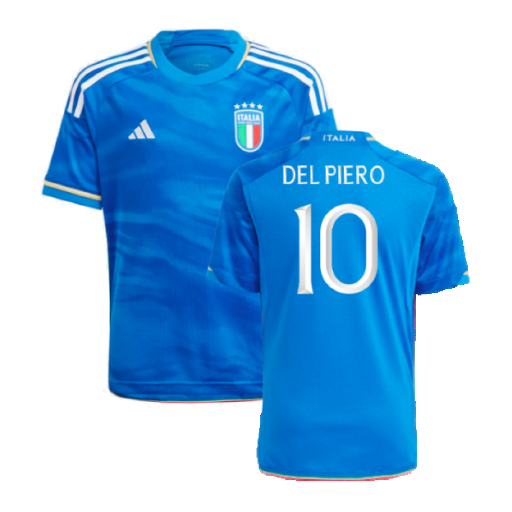 2023-2024 Italy Home Shirt (Kids) (DEL PIERO 10)_0