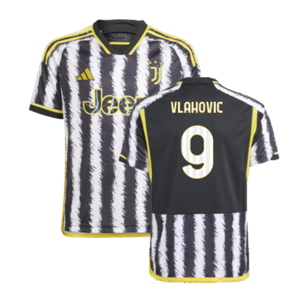 2023-2024 Juventus Home Shirt (Kids) (VLAHOVIC 9)_0