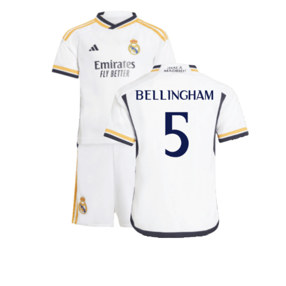 2023-2024 Real Madrid Home Mini Kit (Bellingham 5)_0