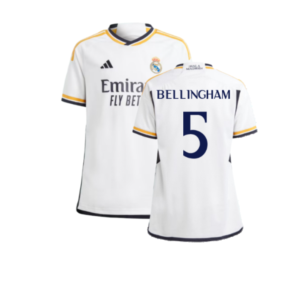 2023-2024 Real Madrid Home Shirt (Kids) (Bellingham 5)_0