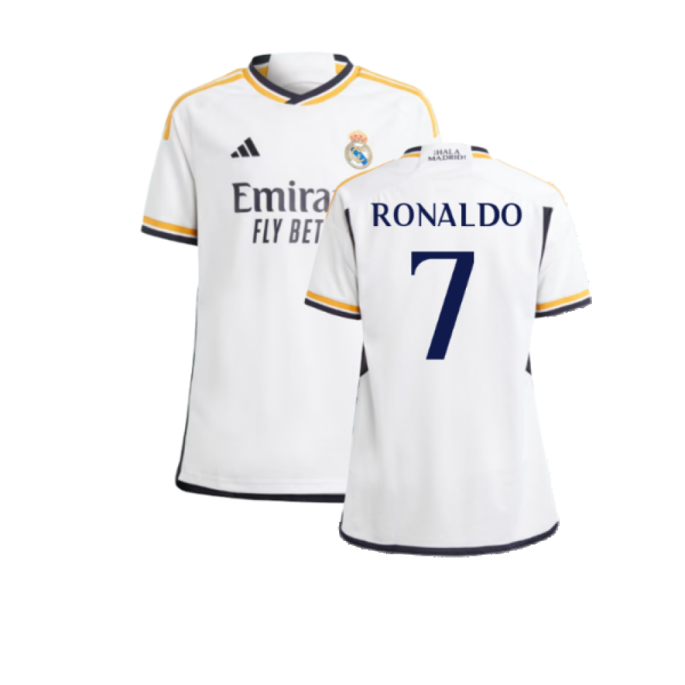 2023-2024 Real Madrid Home Shirt (Kids) (Ronaldo 7)_0