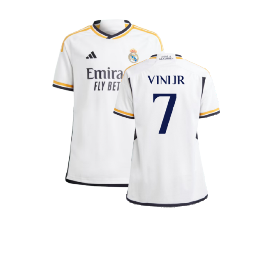2023-2024 Real Madrid Home Shirt (Kids) (Vini Jr 7)_0