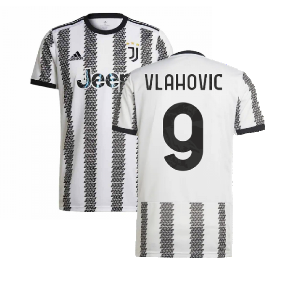 2022-2023 Juventus Home Shirt (Kids) (VLAHOVIC 9)_0