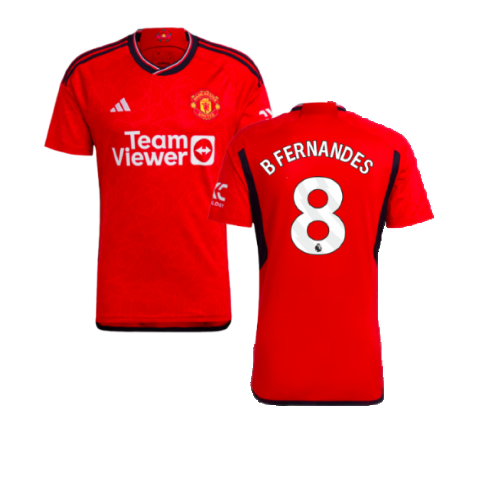2023-2024 Man Utd Home Shirt (B Fernandes 8)_0