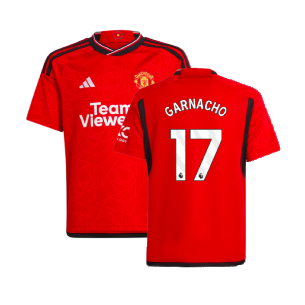 2023-2024 Man Utd Home Shirt (Kids) (Garnacho 17)_0