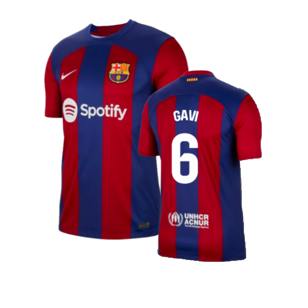 2023-2024 Barcelona Home Shirt (Gavi 6)_0