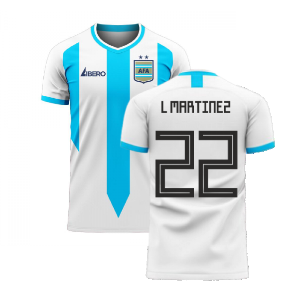 Argentina 2023-2024 Home Concept Football Kit (Libero) (L MARTINEZ 22)_0