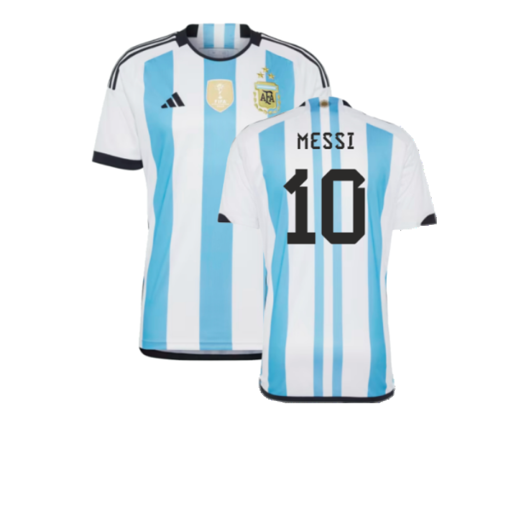 Argentina 2022 World Cup Winners Home Shirt (MESSI 10)_0