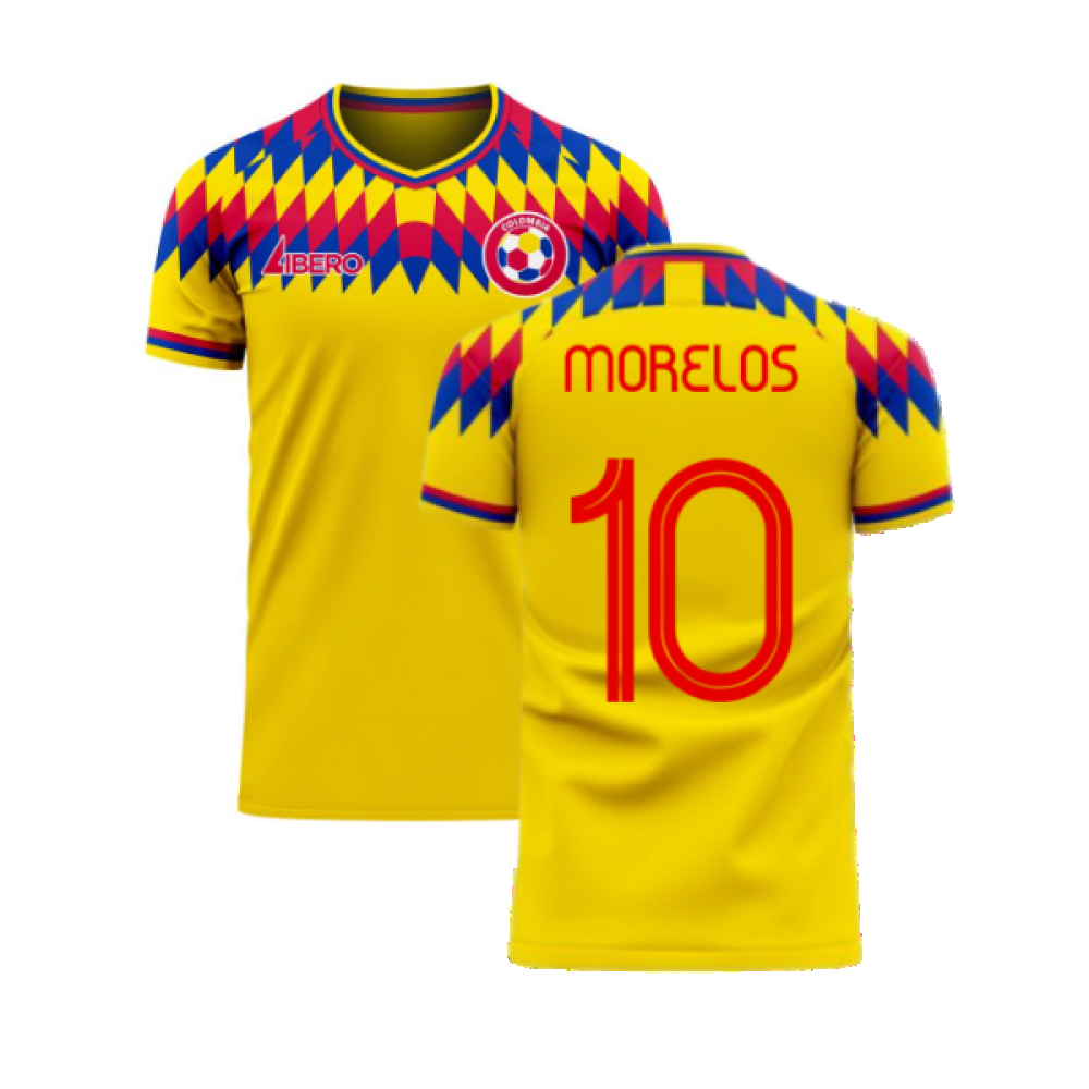 Colombia 2023-2024 Home Concept Football Kit (Libero) (MORELOS 10)_0