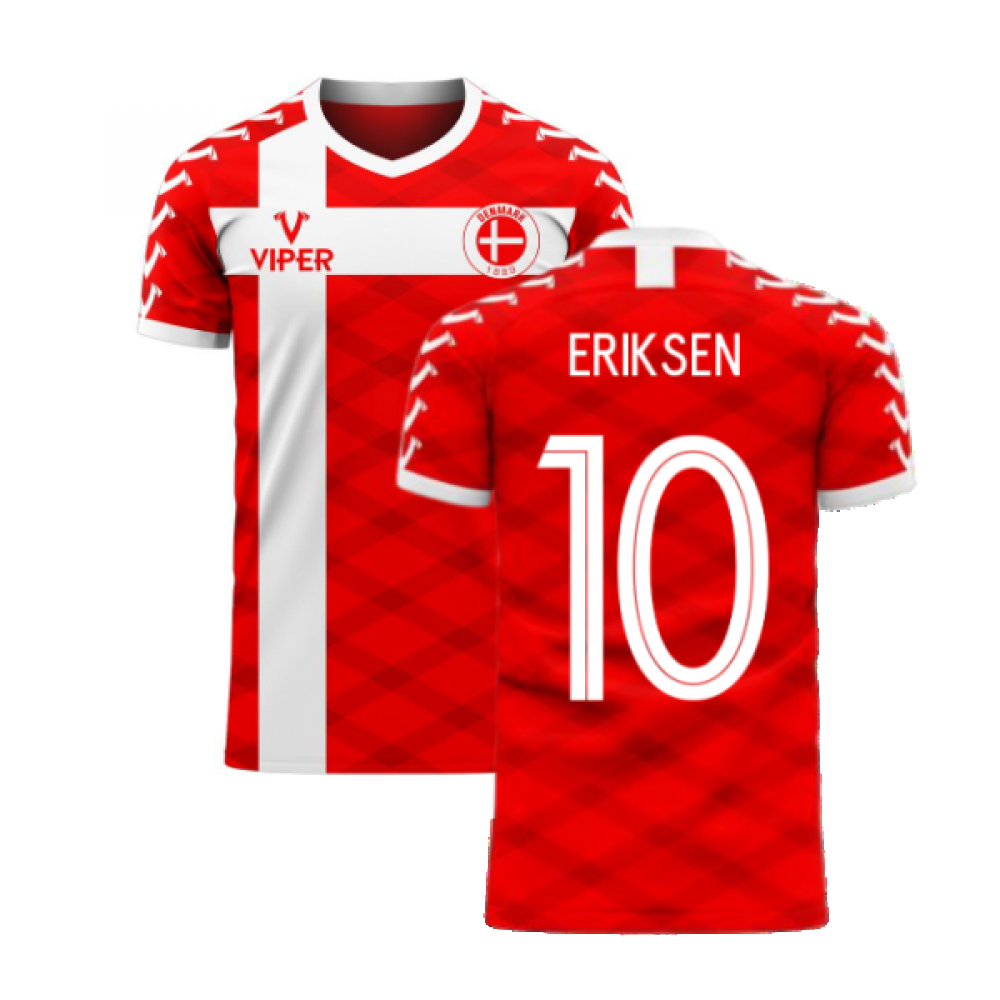 Denmark 2023-2024 Home Concept Football Kit (Viper) (ERIKSEN 10)_0