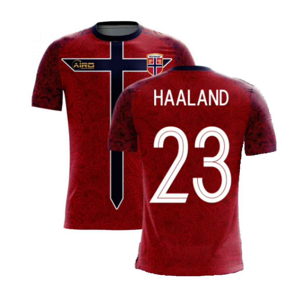Norway 2023-2024 Home Concept Football Kit (Airo) (HAALAND 23)_0