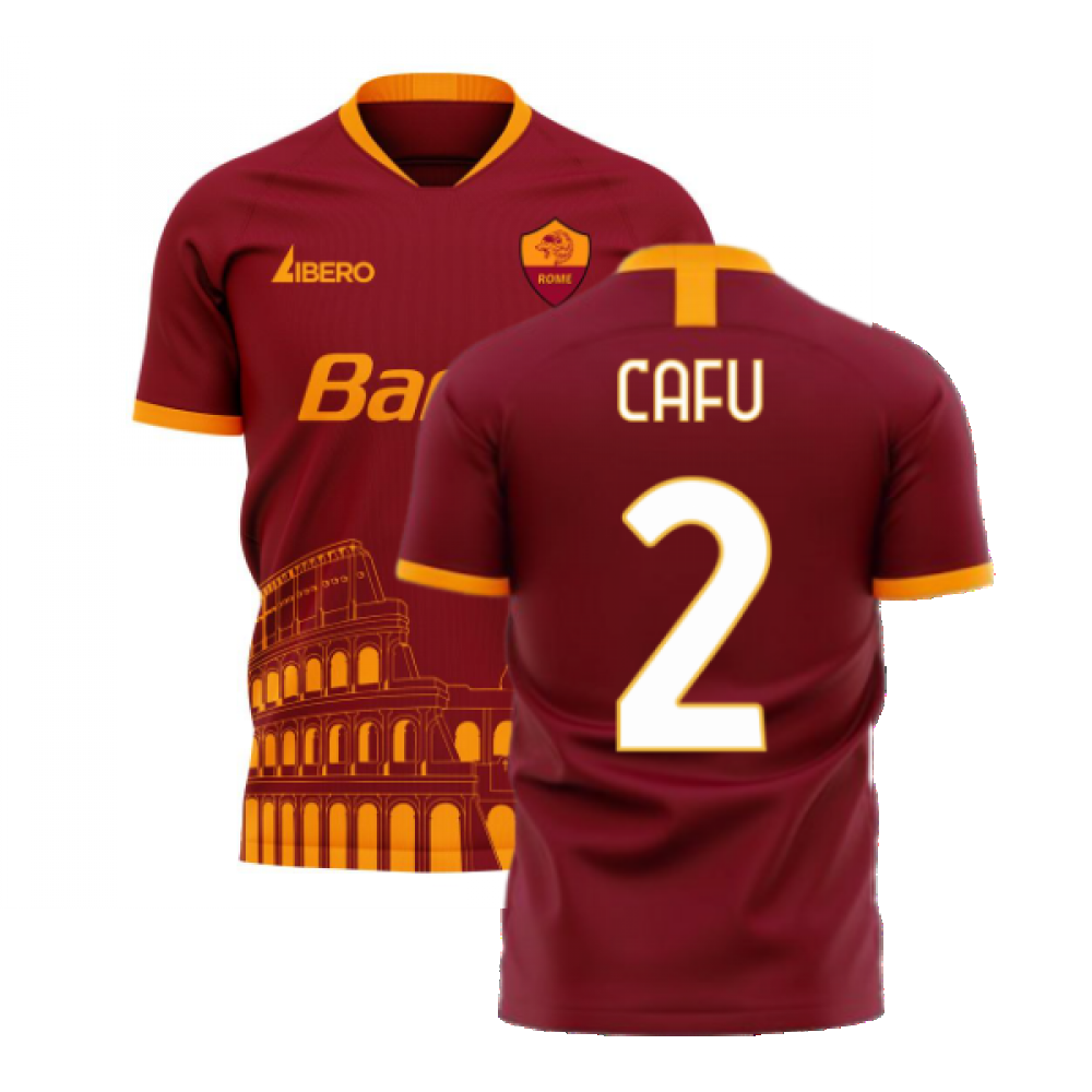 Roma 2023-2024 Home Concept Football Kit (Libero) (CAFU 2)_0