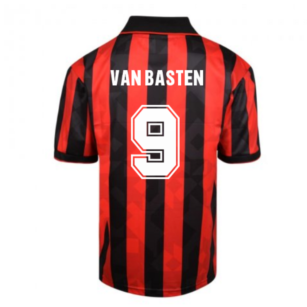 Score Draw AC Milan 1994 Retro Football Shirt (VAN BASTEN 9)_0